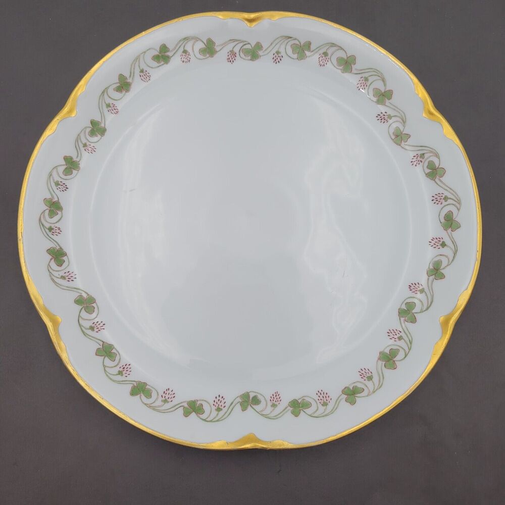 HUTSCHENREUTHER Selb Bavaria Serving Plate Platter Gold Trim 12.5" 1925 - 1939